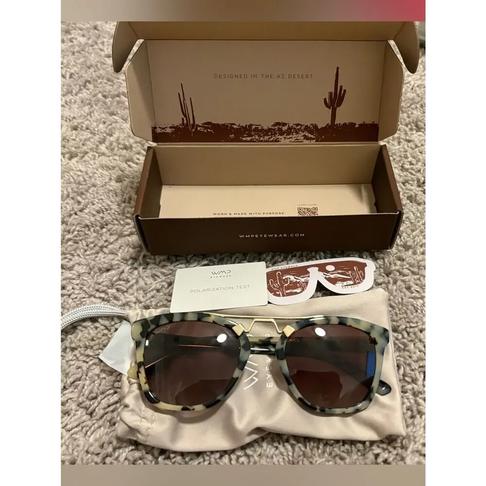 WMP Eyewear Tortoise Sunglasses with Brown Lenses